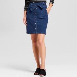 A New Day Blue Denim Skirt